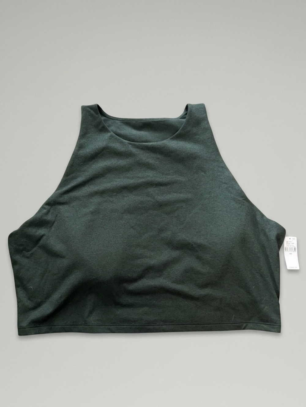 Old Navy Cloud Comfy High Neck Cropped Tank Top - Dark Green XXL